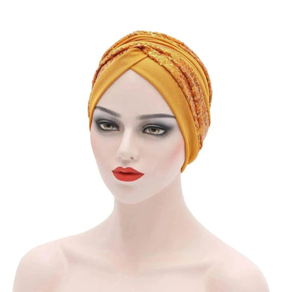 Garbled Cloth Sequined African Baotou Arab  Hat