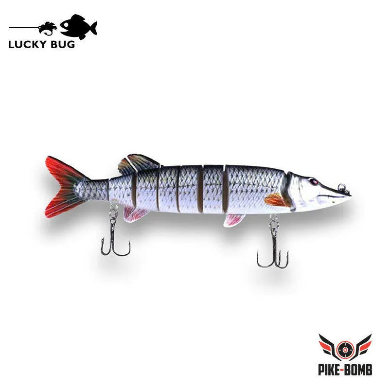 🍁Leurres Lucky Bug Pike Bomb de 8 po