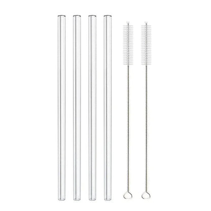 Glass Straws, Pearl Milk Tea Coarse Drinking Straws, Non-disposable Transparent Water Cups, Long Straws