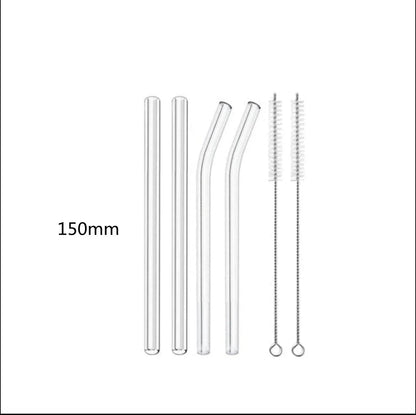 Glass Straws, Pearl Milk Tea Coarse Drinking Straws, Non-disposable Transparent Water Cups, Long Straws
