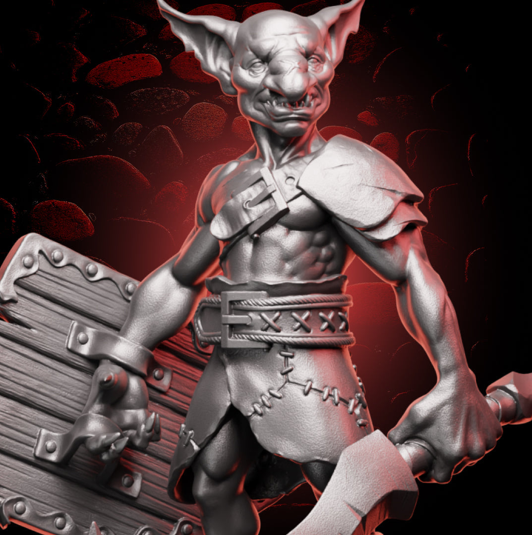 Goblin Fighter | Sword & Shield | Medium (1in base) | 5e