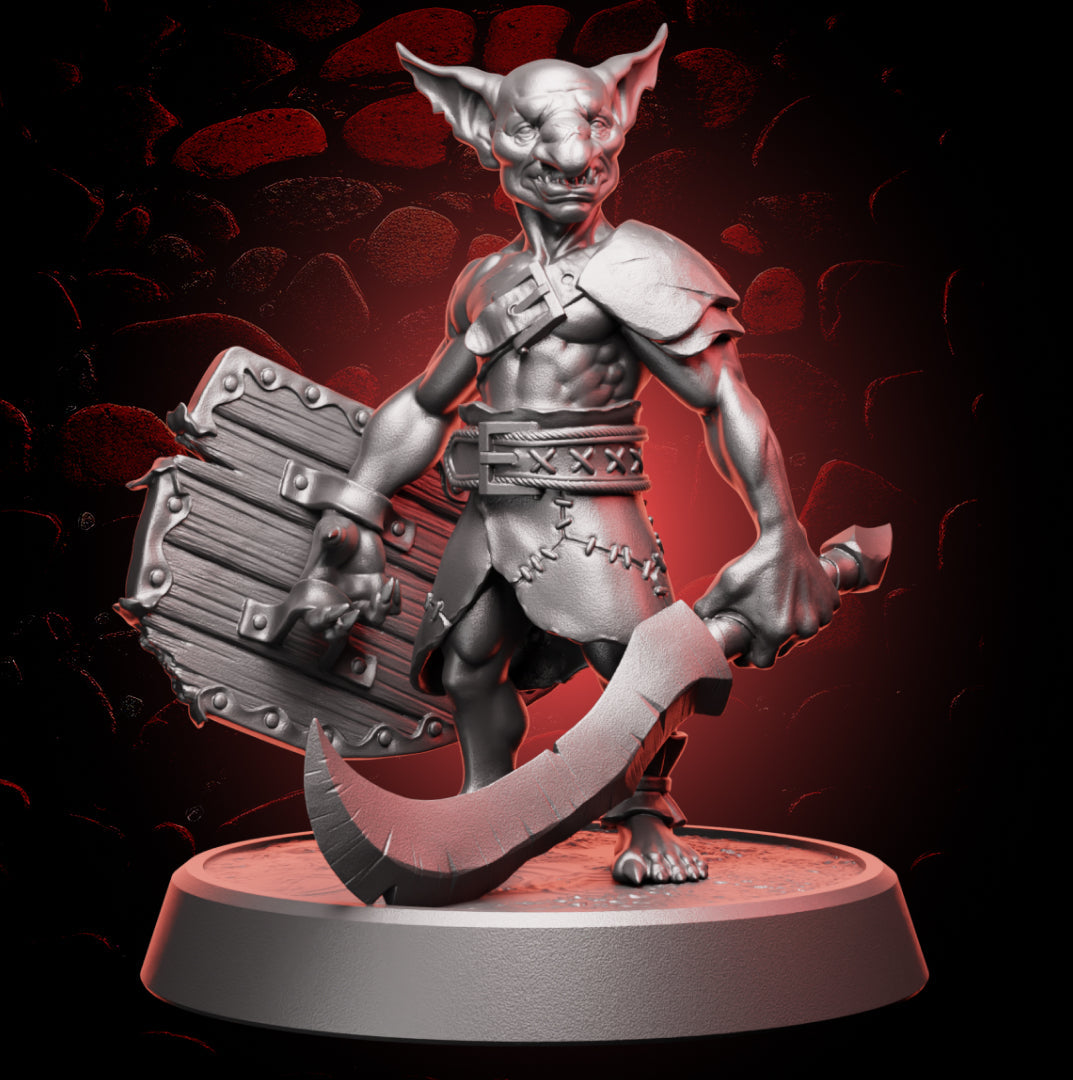 Goblin Fighter | Sword & Shield | Medium (1in base) | 5e