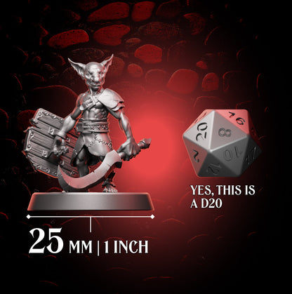 Goblin Fighter | Sword & Shield | Medium (1in base) | 5e