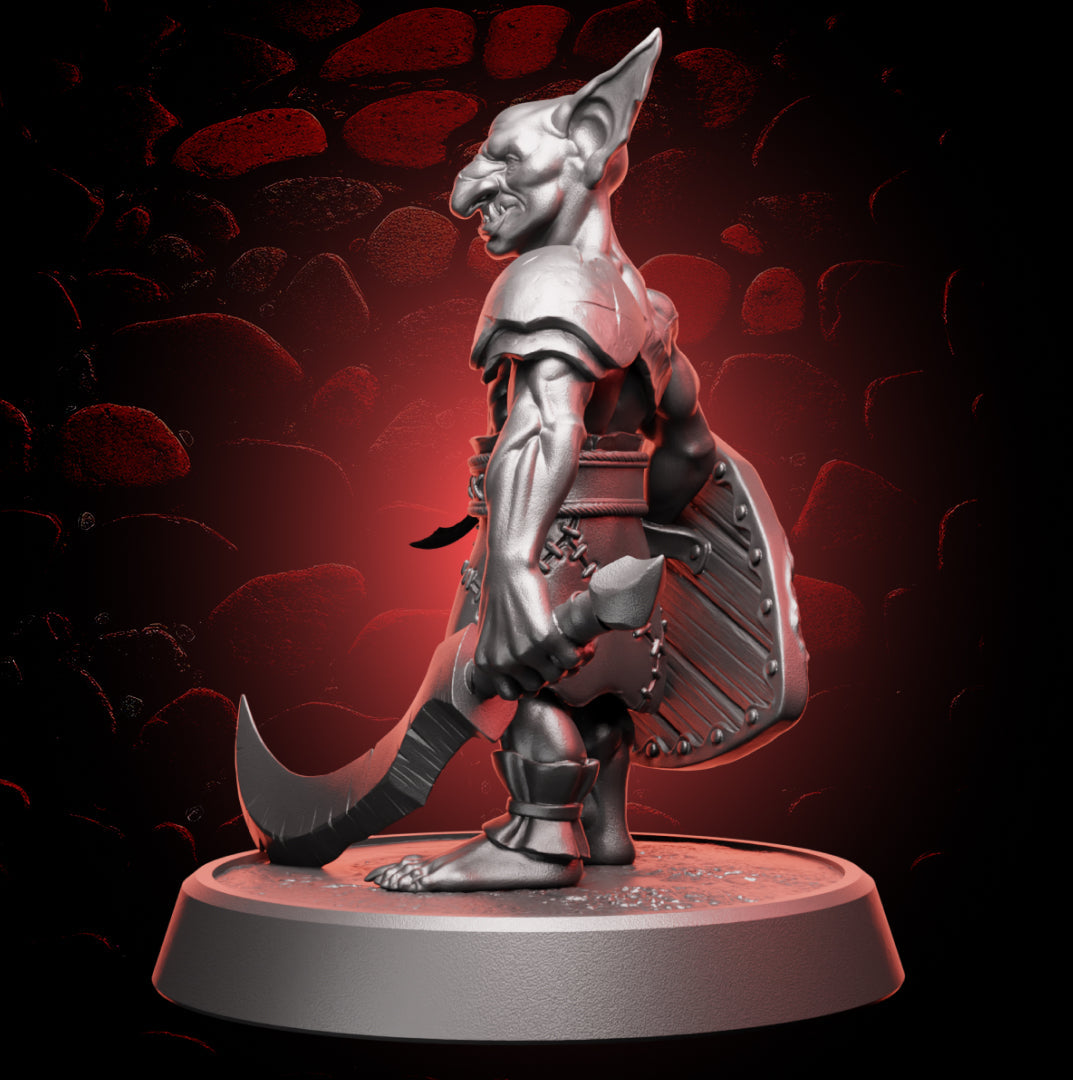Goblin Fighter | Sword & Shield | Medium (1in base) | 5e