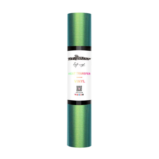 Teckwrap Chameleon HTV - Gold Charm Green | Color-Shifting HTV for DIY Fashion