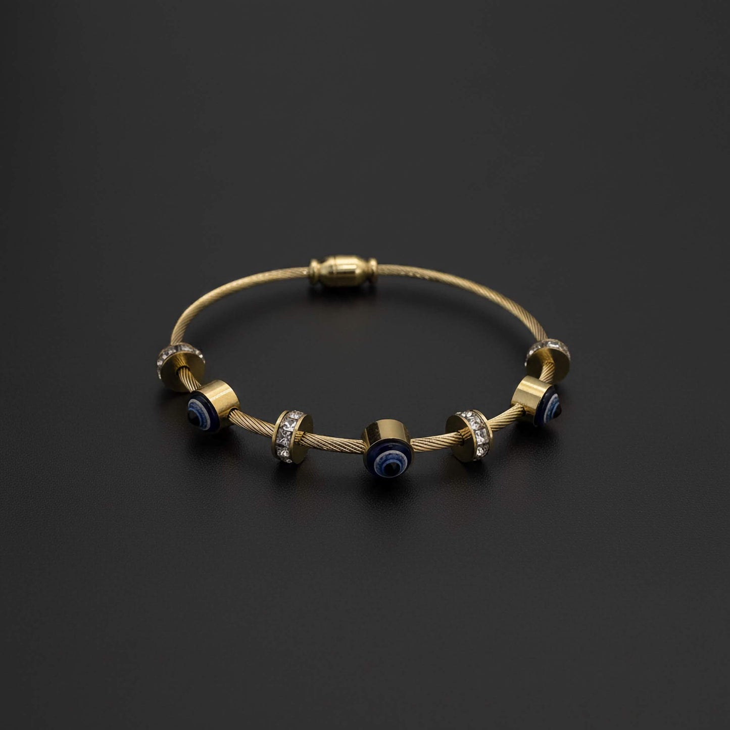 Crystal Guard Evil Eye Bangle