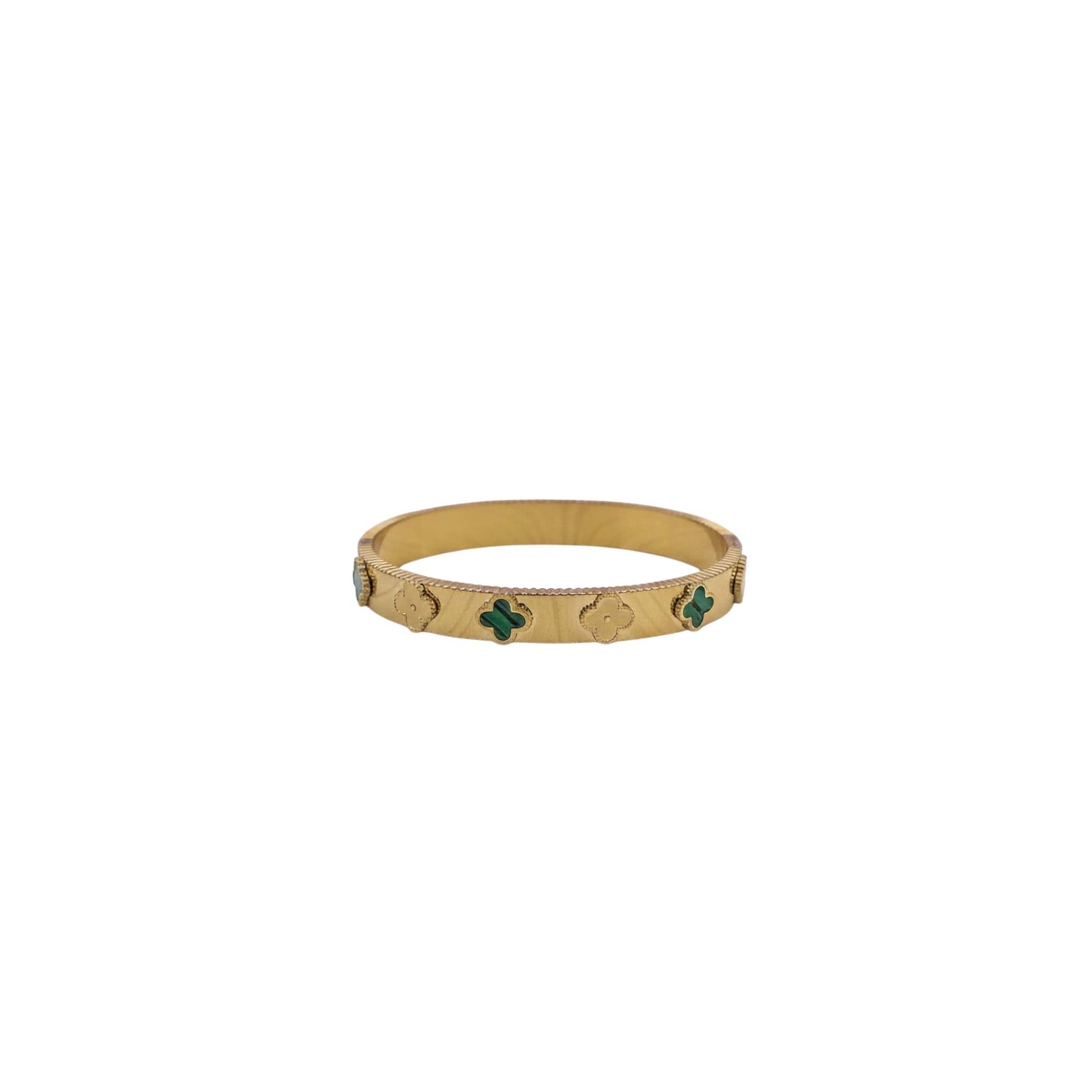 Golden Clover Harmony Bangle | 18k gold plated