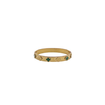 Golden Clover Harmony Bangle | 18k gold plated