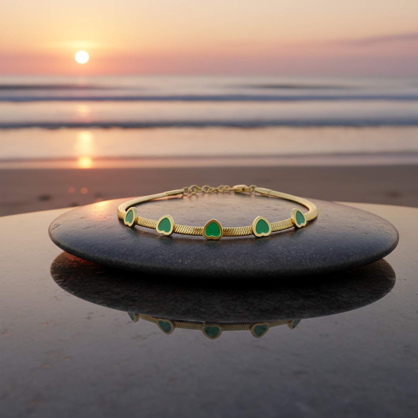Elegant Green Crystal Bracelet | Timeless Luxury Jewelry