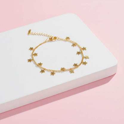 Star Charm Gold plated Bracelets | Trendy Jewelry