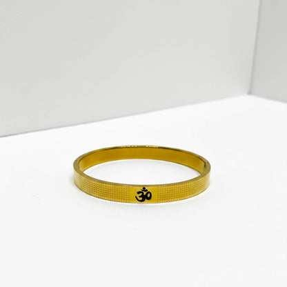 18K Gold plated OM Bangle | Hindu Bangle
