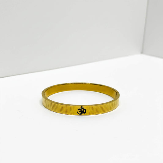 18K Gold plated OM Bangle | Hindu Bangle