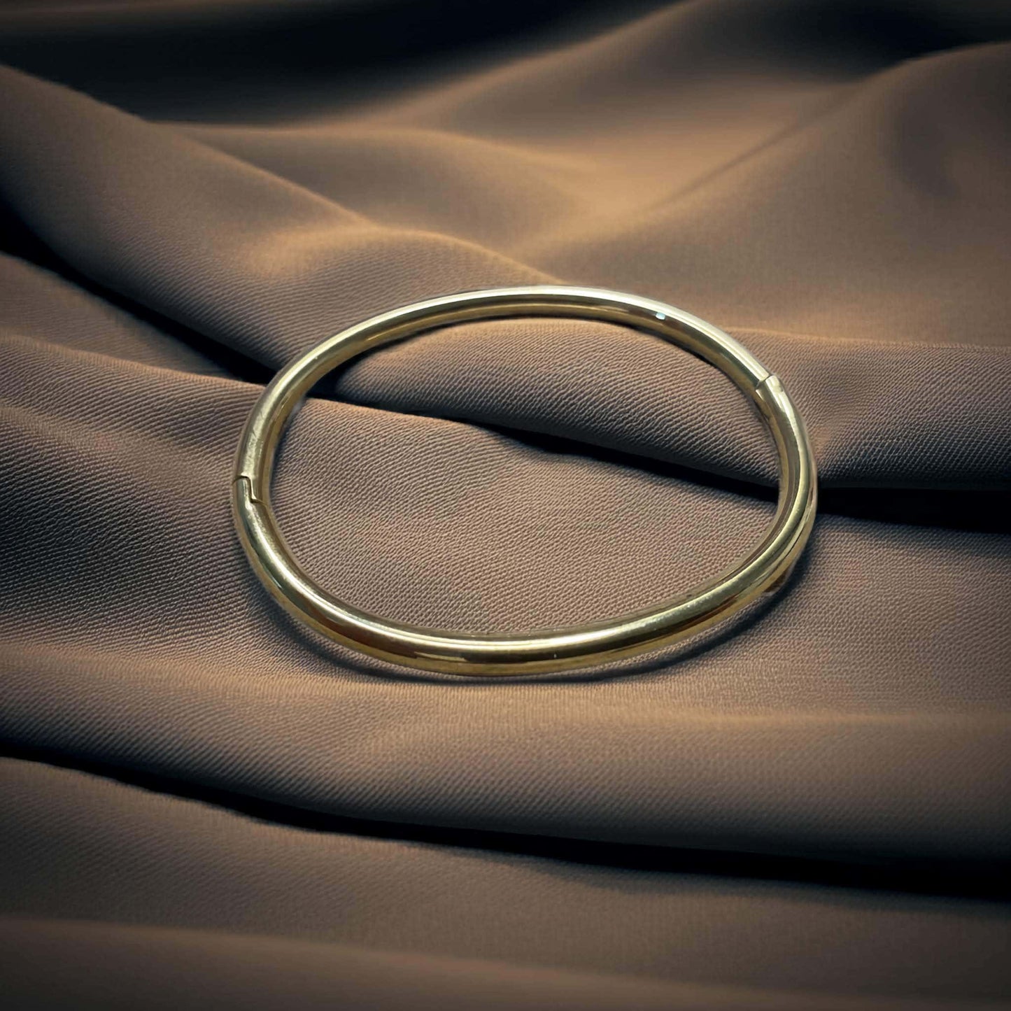 Gold Plated Simple Pipe Bangle