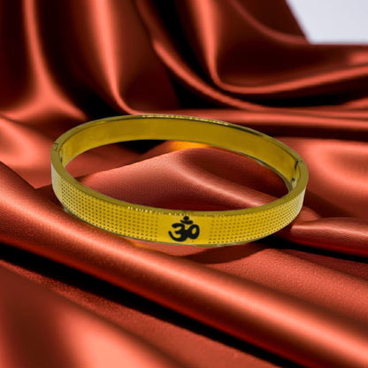 18K Gold plated OM Bangle | Hindu Bangle