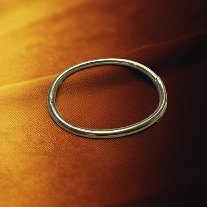 Gold Plated Simple Pipe Bangle