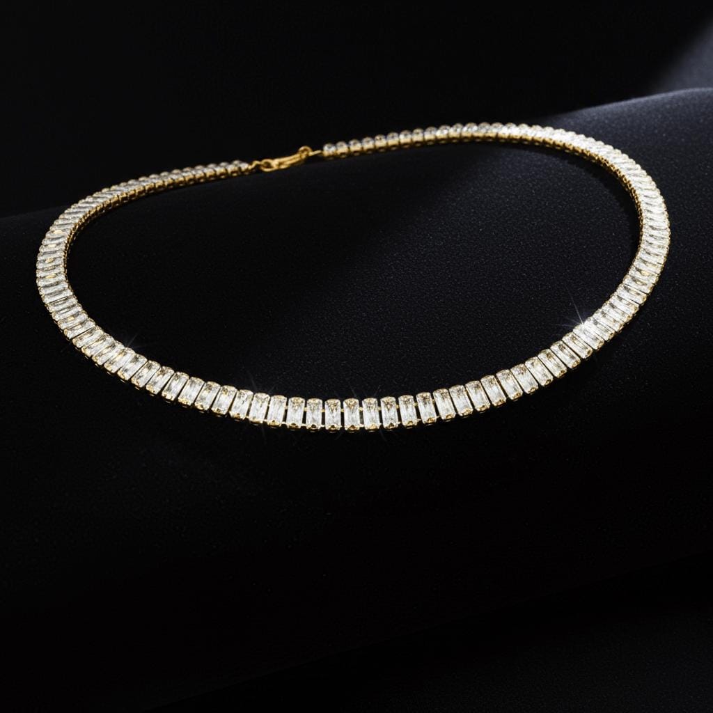 Zirconia Diamonds Tennis Necklace | Elegant Necklace