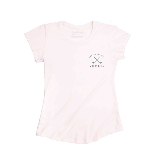 T-shirt de golf en bambou pour femme, Rose ballerine