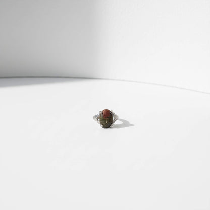 Oval Stone Silver Ring  | Elegant Rings