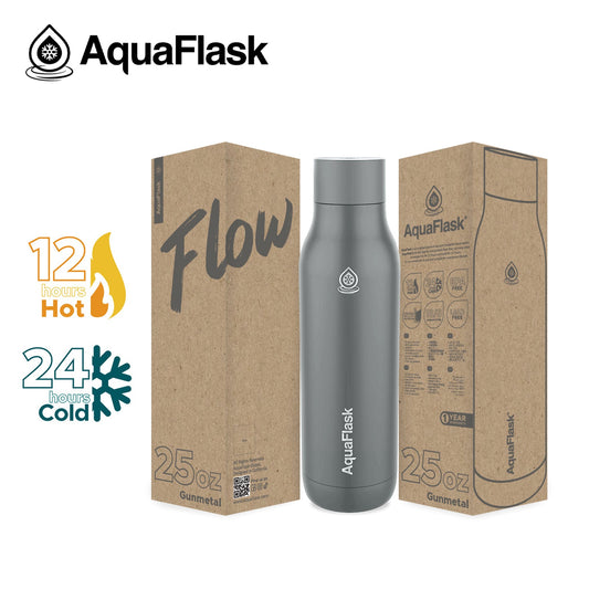 Bouteilles d'eau isothermes AquaFlask FLOW 739 ml (25 oz)