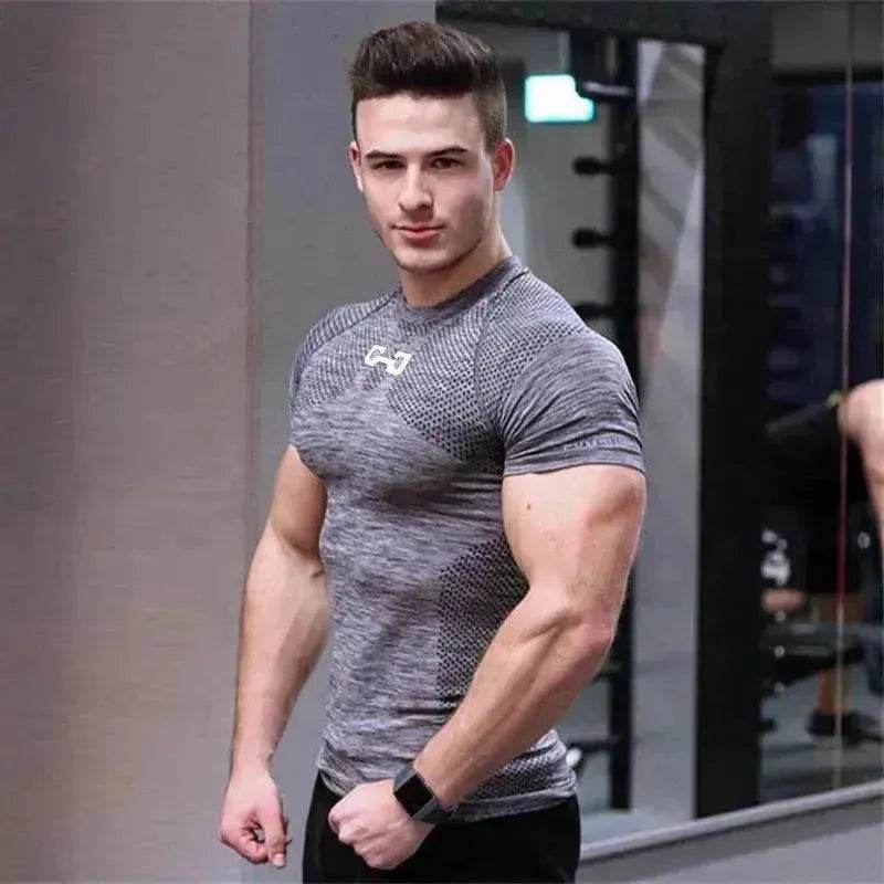 Gym Short Sleeve T Quick Dry Gym Clothes For Running