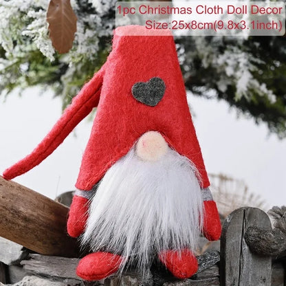 Faceless Christmas Decorations for Home, Christmas Tree Ornament, Merry Butter, New Year Gifts, 2024, 2025