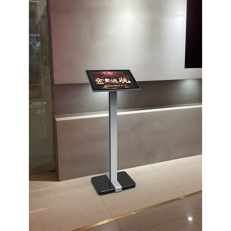 Présentoir vertical au sol pour signalétique de vitrine, panneau promotionnel pour centre commercial