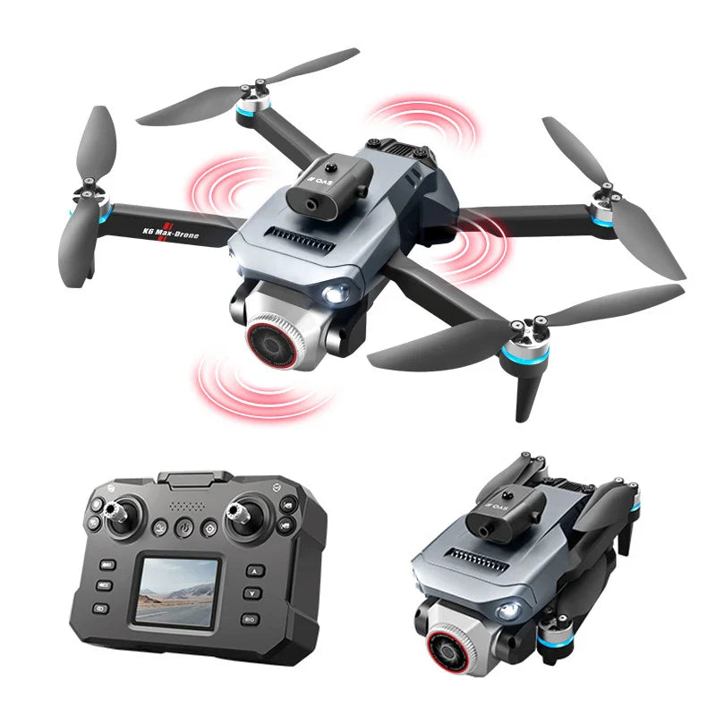 K6 Max Mini Drone Obstacle Avoidance Optical Flow Positioning WIFI FPV Helicopter RC Dron Toy Gifts