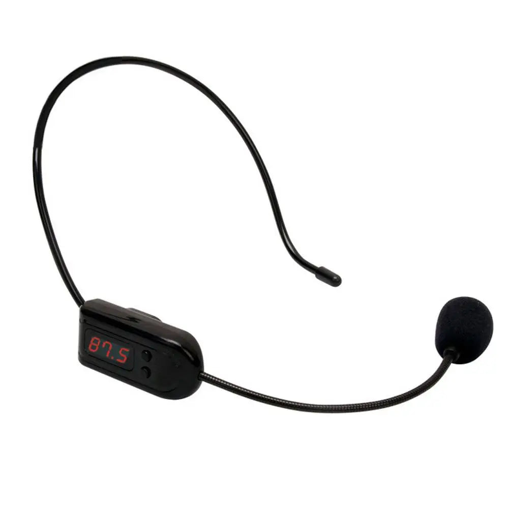 Microphone sans fil FM portable, casque, Radio, mégaphone, pour haut-parleur, enseignement des réunions, Guide touristique, conférences