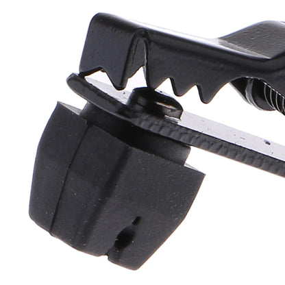 Clips de col de micro Lavalier en métal, 5mm, noir, pièces de rechange pour micro cravate