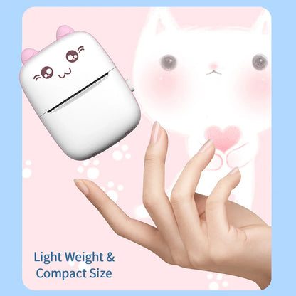 Portable Mini Thermal Printer Photo Printer Business/Home No Ink Required To Print Small Ticket/Labels/Picture Imprimante 203PDI