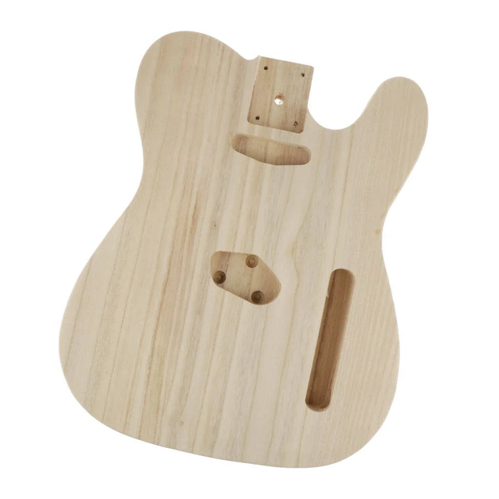 Baril de corps en bois de guitare basse électrique artisanale inachevée pour accessoire de pièces de corps de guitare électrique de bricolage de Style Telecaster