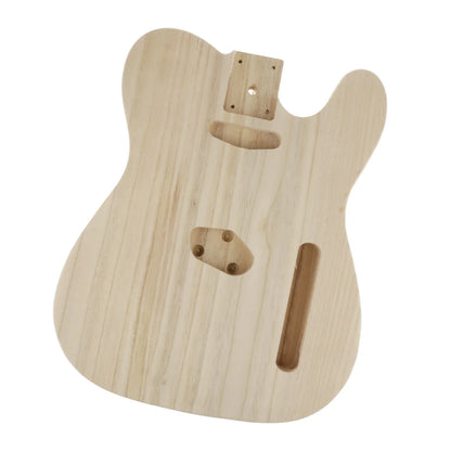 Baril de corps en bois de guitare basse électrique artisanale inachevée pour accessoire de pièces de corps de guitare électrique de bricolage de Style Telecaster
