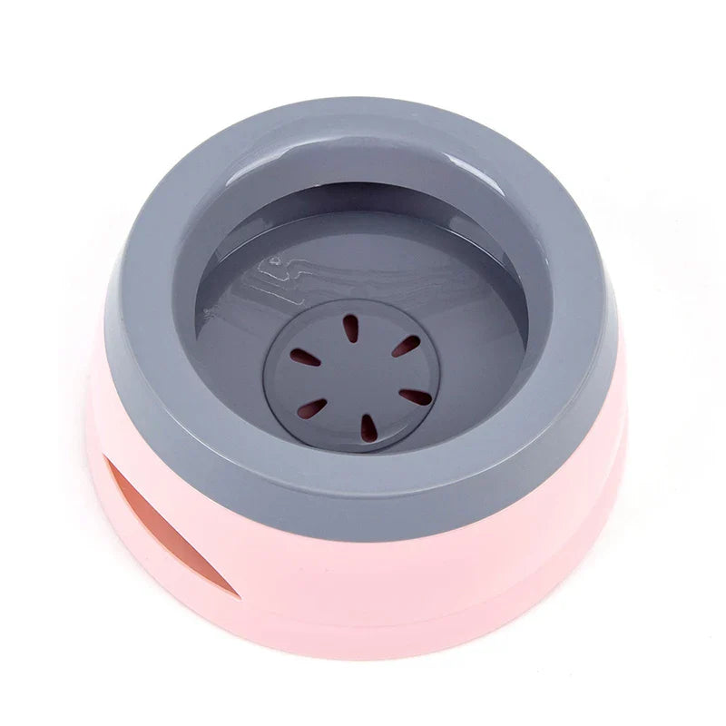 Écuelles pour chiens, flottantes, ne mouillant pas la gueule, gamelle pour chats anti-déversement, distributeur d'eau, accessoires portables en plastique pour chiens.