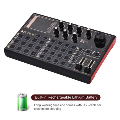 Muslady-Carte son SK300 Live, changeur de voix externe, centre commercial audio, batterie aste intégrée, effets sonores multiples