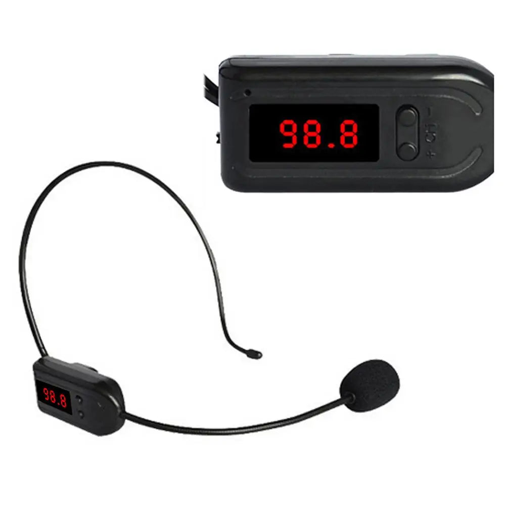 Microphone sans fil FM portable, casque, Radio, mégaphone, pour haut-parleur, enseignement des réunions, Guide touristique, conférences