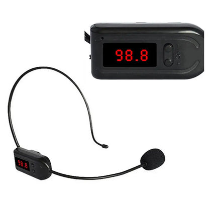 Microphone sans fil FM portable, casque, Radio, mégaphone, pour haut-parleur, enseignement des réunions, Guide touristique, conférences