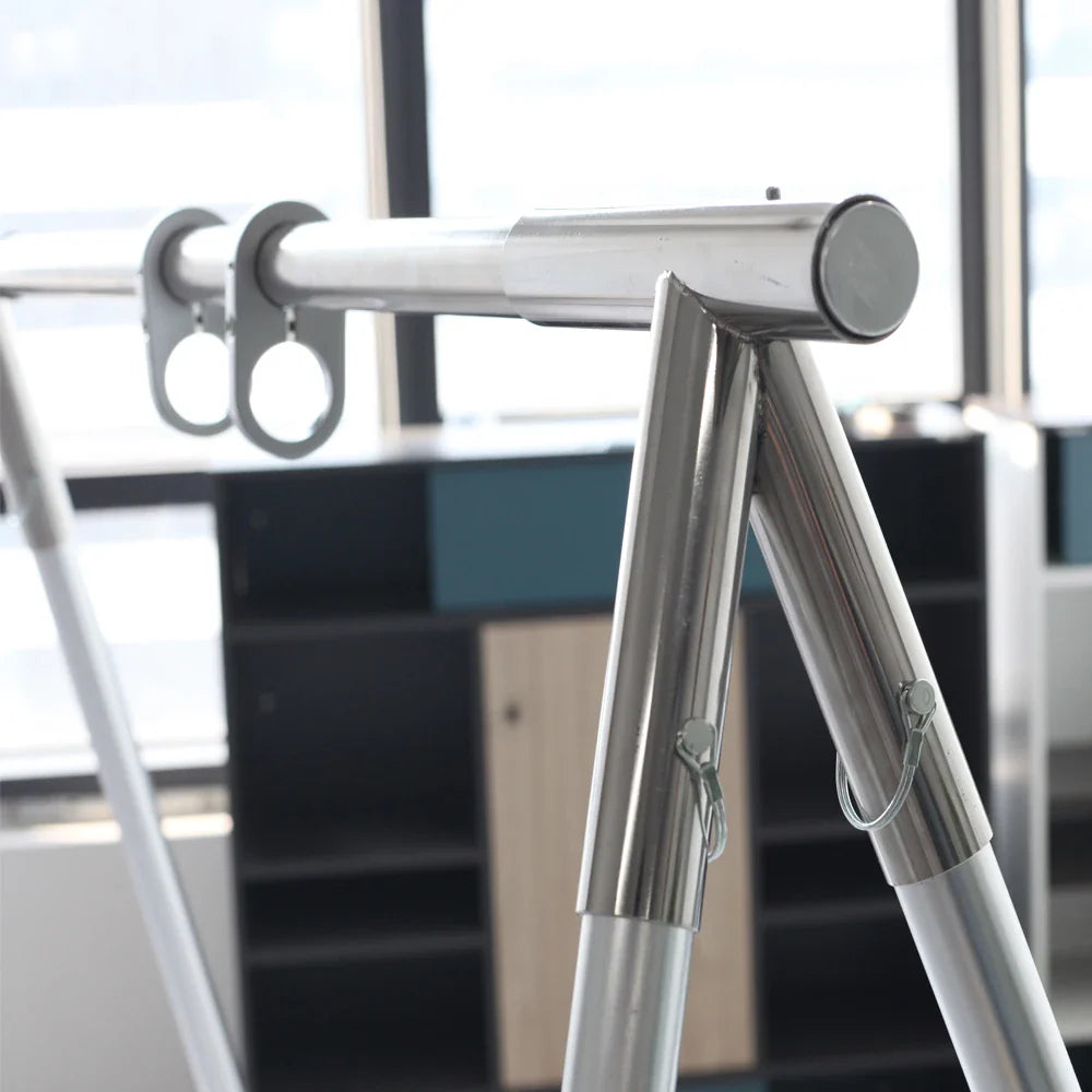 Alloy Magnesium Adjustable Portable Yoga Hammock Stand Aerial Platform Silver Frame with Carry Bags Recommended 3.4m