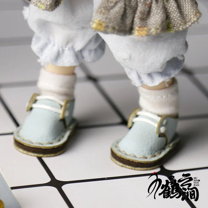 Chaussures décontractées en cuir de vachette faites à la main, chaussures en cuir simples, jolies chaussures BJD Butter, Obitsu11, GSC, 1/12, nouveau