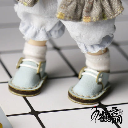 Chaussures décontractées en cuir de vachette faites à la main, chaussures en cuir simples, jolies chaussures BJD Butter, Obitsu11, GSC, 1/12, nouveau