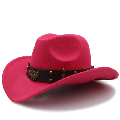 2 tailles hommes femmes chapeaux de cow-boy Western bord large Panama chapeau de soleil extérieur Fedora casquette Trilby Sombrero fête voyage taille US 7 1/4 UK L