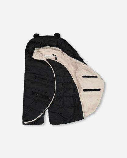Snugly Baby Wrap Designed For Car Seat And Stroller Black