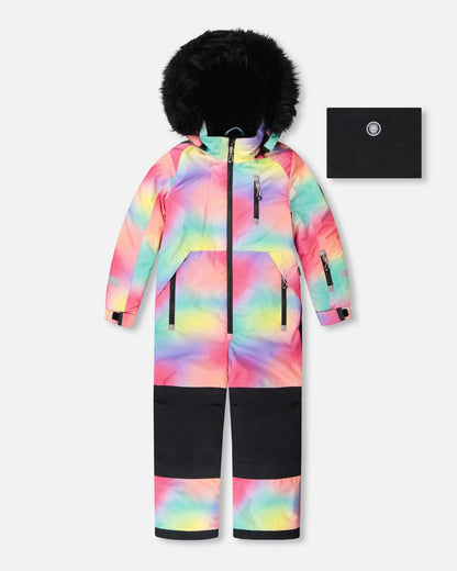 Combinaison de Neige Une Pièce Multicolore