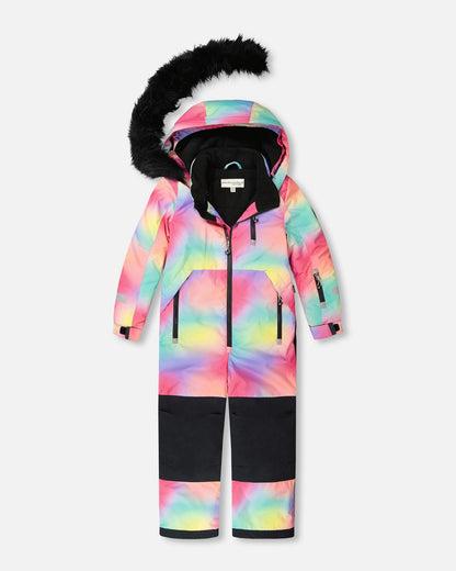 Combinaison de Neige Une Pièce Multicolore