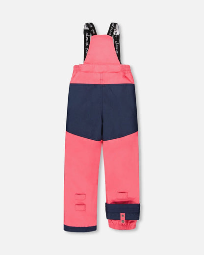 Two-Piece Play Snowsuit With Printed Jacket Flash Coral