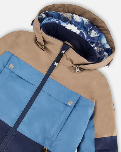 Ensemble de neige deux pièces Teknik Bleu Montagnes
