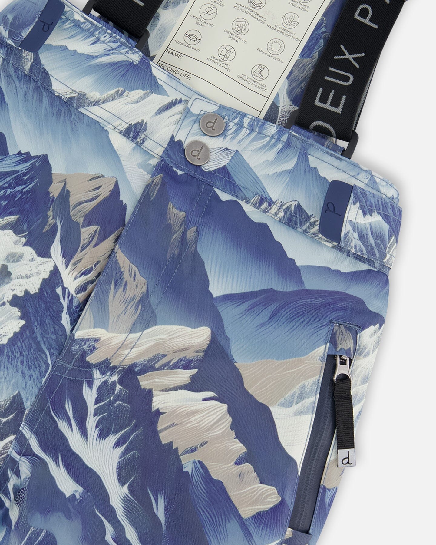 Ensemble de neige deux pièces Teknik Bleu Montagnes