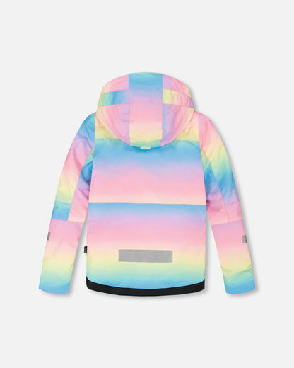 Two-Piece Teknik Snowsuit Rainbow Gradient