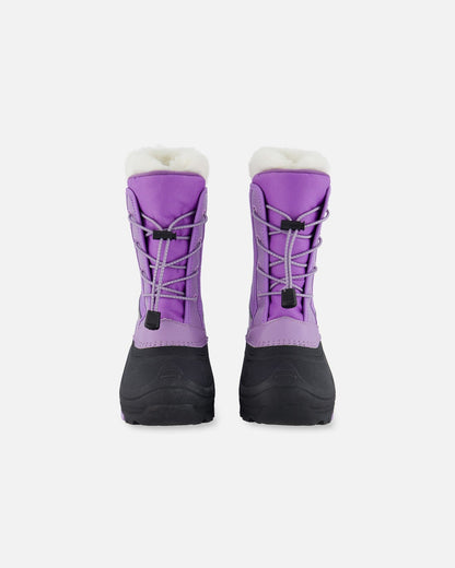 Bottes d'hiver lavande avec chausson amovible