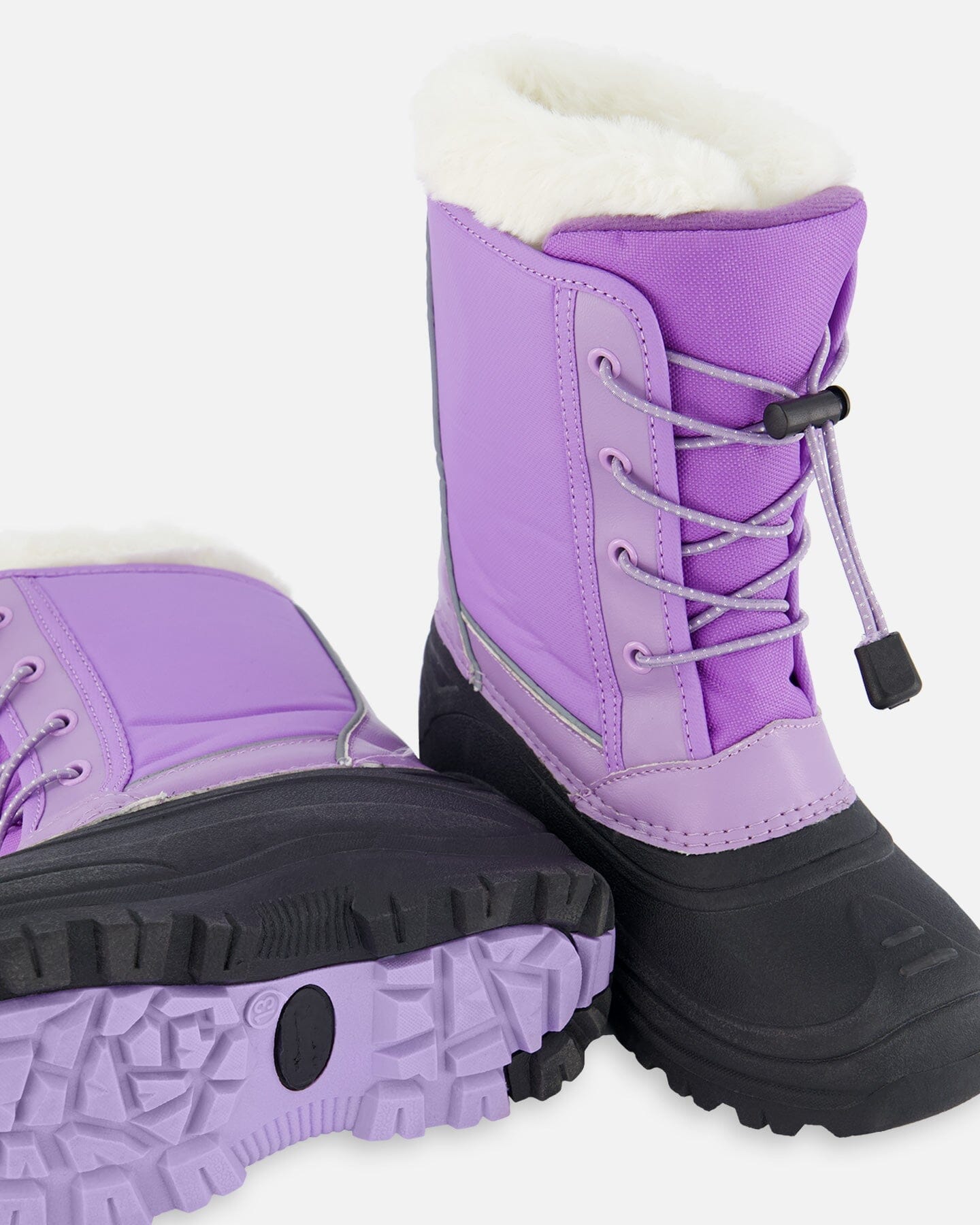 Bottes d'hiver lavande avec chausson amovible