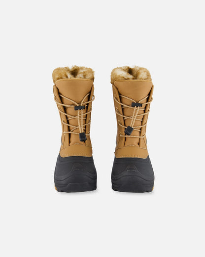 Bottes d'hiver Brun Sucré avec Doublure Amovible